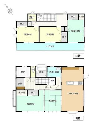 リビングでのゆったりした時間を大切にしたい、という方におすすめのワイドスパン型