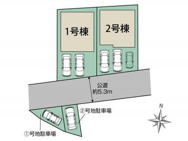 春日市桜ケ丘3丁目2棟 区画図