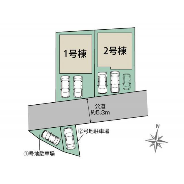 春日市桜ケ丘3丁目2棟 区画図