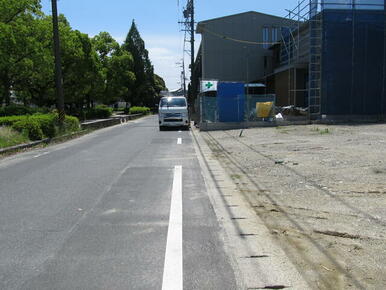 前面道路の様子。