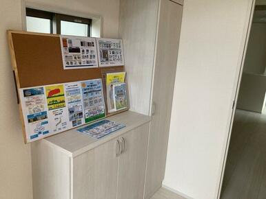 天気や用途に合わせた靴選びも楽々、シューズクローゼット設置（1号棟）