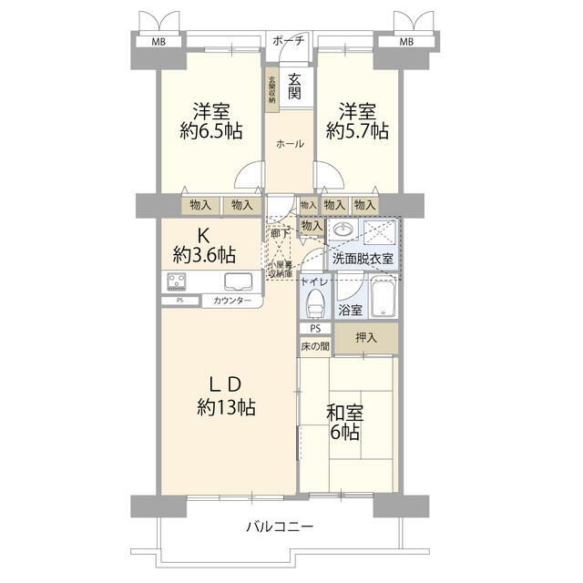 サンハイツ中央台Ｉ棟