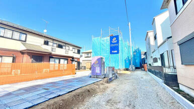 ■上棟致しました。建物の大きさなどイメージがしやすくなりました。