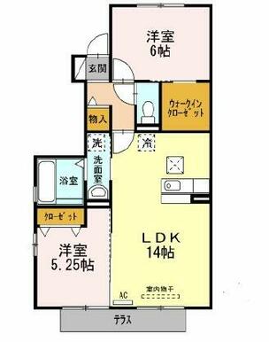 間取りは反転している可能性があります。