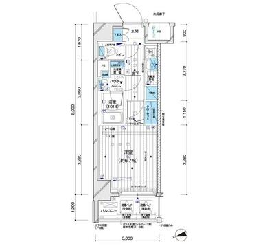 間取り図（新築時の分譲パンフレットより）