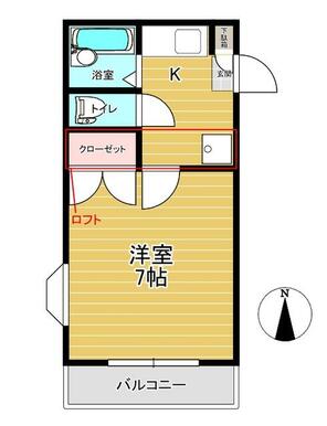 ロフトは、２日の部屋のみです。１階にはついておりません。