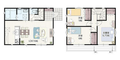 【参考プラン】土地価格１５９０万円＋建物価格１１００万円　※外構費も含みます。