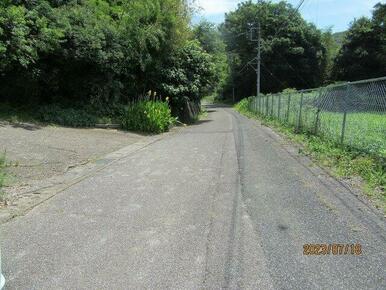 北東側道路（2023年7月撮影）