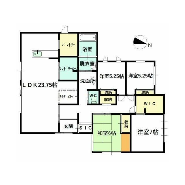 人気の平屋！広々LDK！ダブル断熱、トリブルガラスのサッシ、長期優良住宅で断熱性、耐震性も優れています