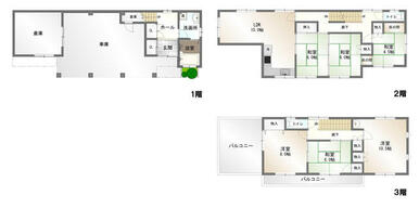 土地面積　１１４．５０㎡、建物面積１６２．８９㎡、