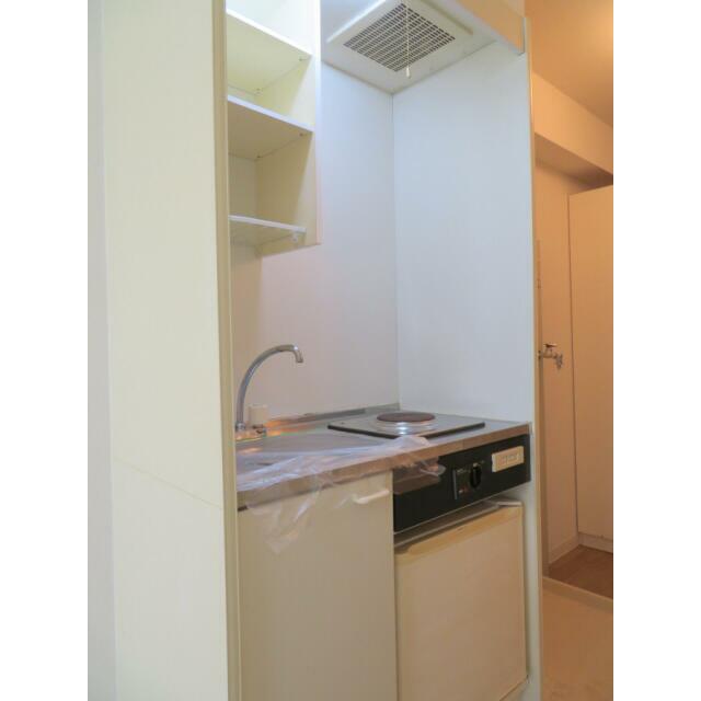 キッチン　電気コンロ・冷蔵庫付