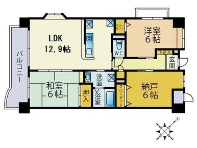 色々なライフスタイルに対応可能な７０㎡越の３ＬＤＫ