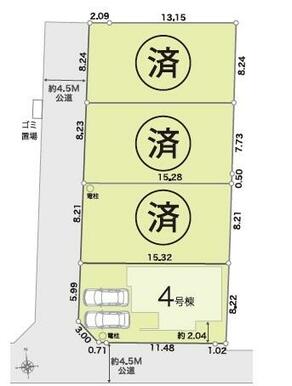 区画図　角地です☆