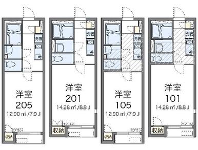 代表的な間取のため実際の間取とは異なる場合があります