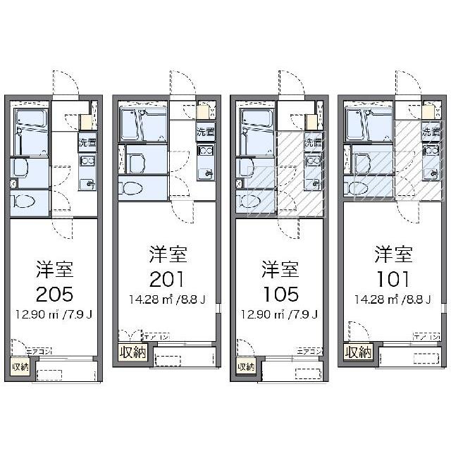 代表的な間取のため実際の間取とは異なる場合があります
