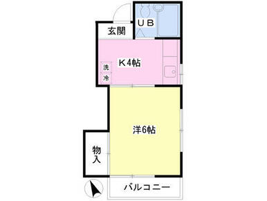 20.4平米　人気の角部屋！１Ｋ！