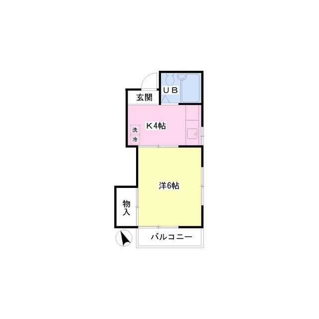 20.4平米　人気の角部屋！１Ｋ！