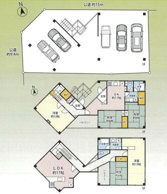 玄関は２か所あります。２世帯住宅としてのご利用も可能です。