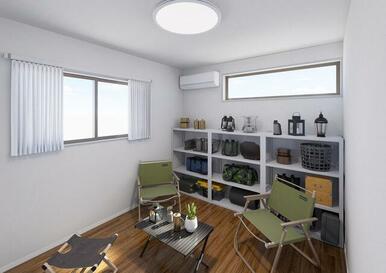 笑顔が溢れる、心和むリビング（1号棟）