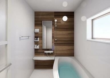 お風呂で疲れを洗い落として心地よく1日終了（1号棟）