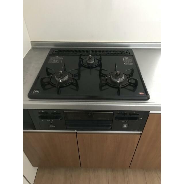 ３口コンロ＋グリル付