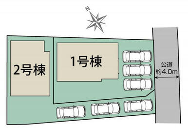 秦野市弥生町2棟 区画図