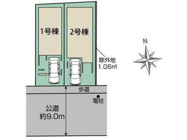 練馬区北町2丁目2棟 区画図
