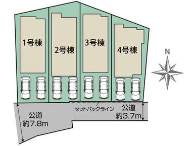 廿日市市阿品1丁目4棟 区画図