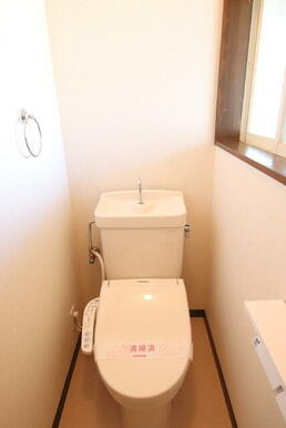 清潔感のあるトイレです。