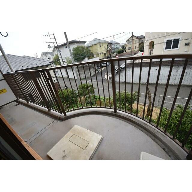 開放的なベランダです