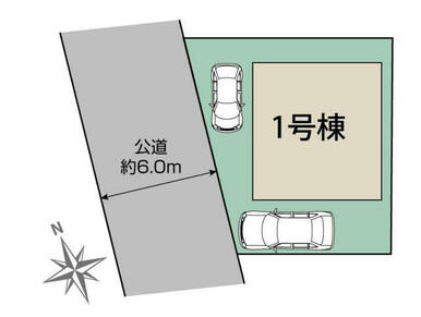 熊谷市別府5丁目1棟 区画図