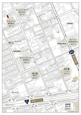 現地周辺案内図