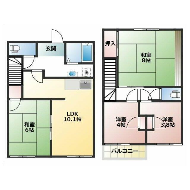 ファミリー様におすすめの４LDKの間取りです。