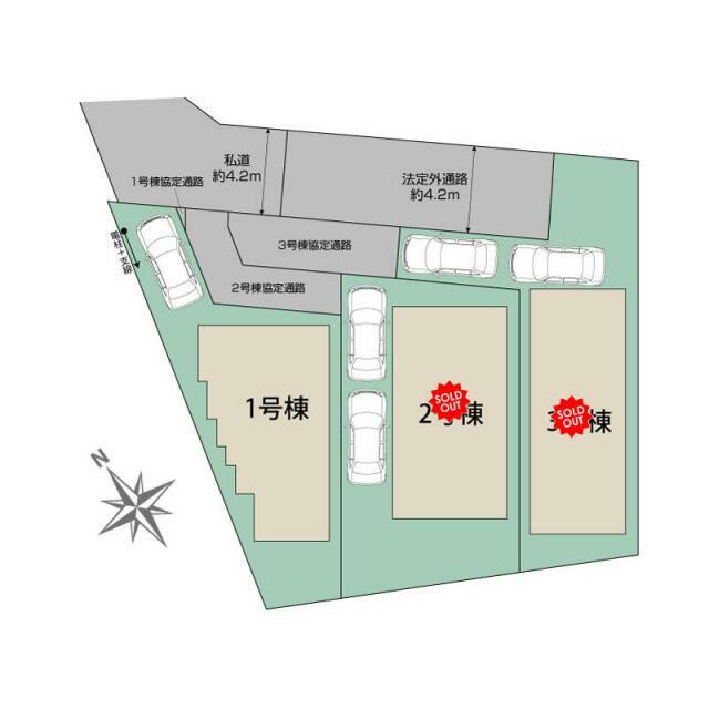 志木市上宗岡1丁目3棟 区画図