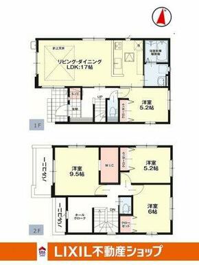 LDK17帖、S.I.C、W.I.C付。大容量収納！　※完成写真準備中
