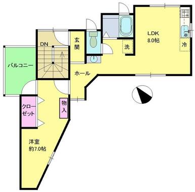 間取図　内覧が可能です、ご連絡下さい。