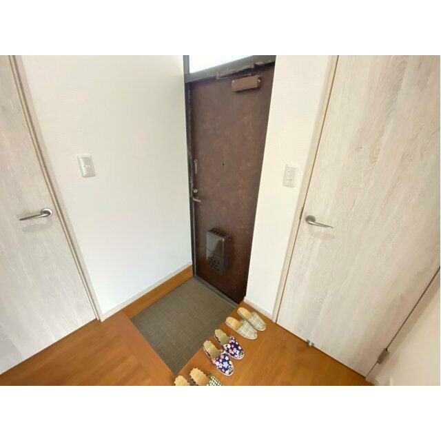 落ち着いた玄関です