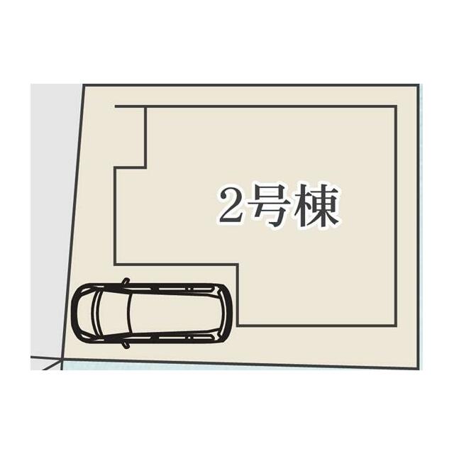 2号棟　区画図面　駐車スペースあり