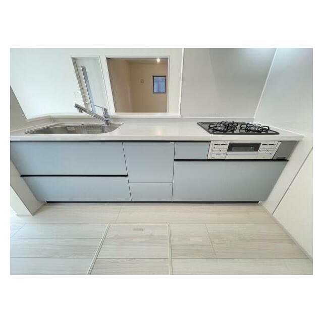 空間を隔てないカウンターキッチンはリビングにいる家族と会話がしやすい仕様＾＾