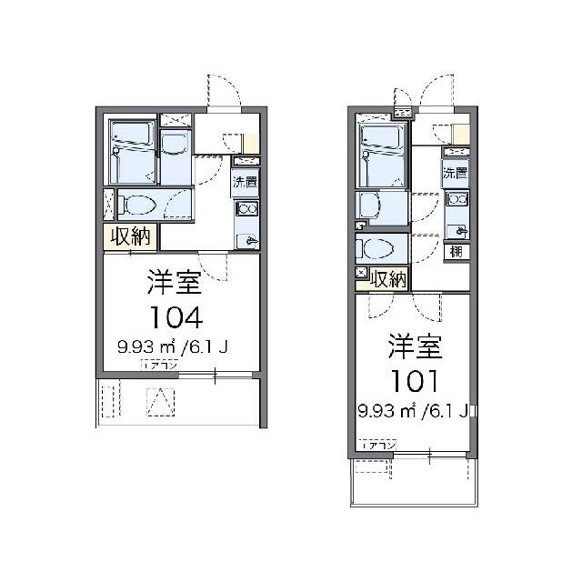 代表的な間取のため実際の間取とは異なる場合があります