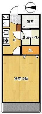 １０帖洋室のお部屋です　　　　※　当社管理物件です！