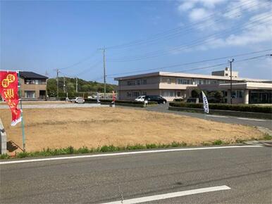 ヤマダホームズがお届けする新築平屋がこの場所に建ちます！２号地（２０２６年４月撮影）
