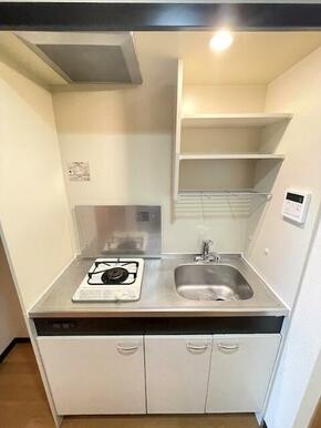 １口ガスコンロ付き