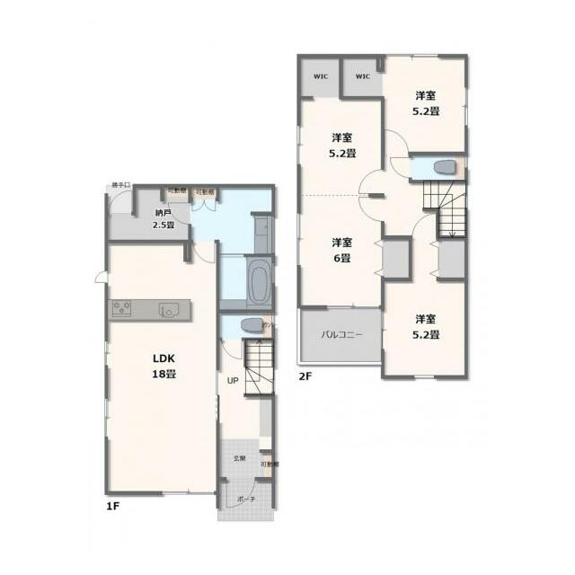2号棟・3～4LDK+WIC
