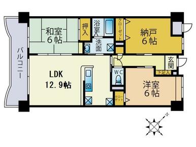 色々なライフスタイルに対応可能な７０㎡越の３ＬＤＫ