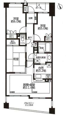 間取り図、３ＬＤＫ