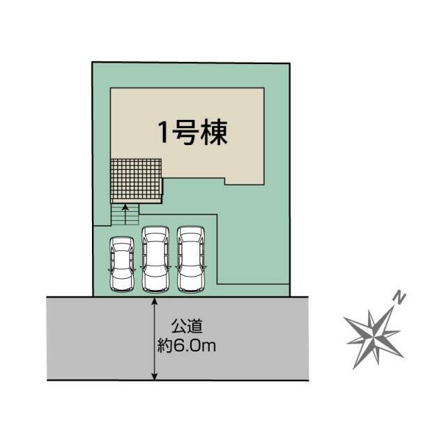 町田市能ヶ谷7丁目1棟 区画図
