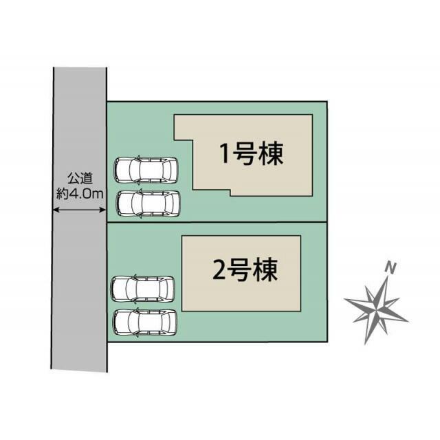 福岡市西区泉3丁目2棟 区画図