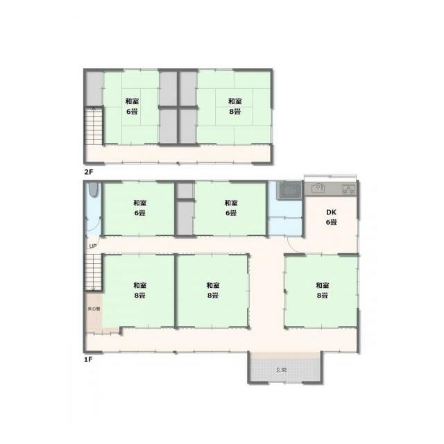 親戚や友人が泊りに来ても安心な部屋数！7DKです。