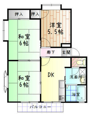 約６３㎡の３ＬＤＫ